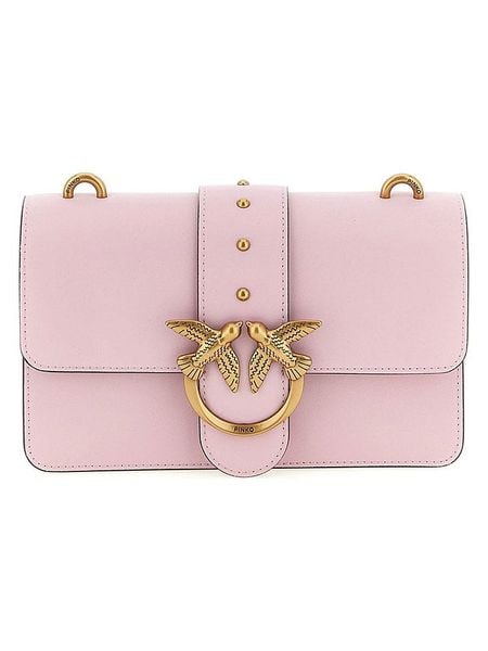Pinko Skórzana torebka w kolorze jasnoróżowym - 21 x 13 x 7 cm rozmiar: onesize. Różowe torebki klasyczne damskie Pinko, bez wzorów, z materiału, bez dodatków. Za 749.95 zł.