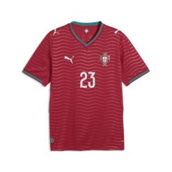 Męska domowa koszulka zawodnika reprezentacji Portugalii 2026 PUMA. Czerwone t-shirty sportowe męskie Puma, m, bez ramiączek, do piłki nożnej. Za 519.00 zł.