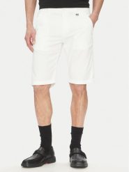 KARL LAGERFELD Szorty materiałowe 265812 552829 Biały Regular Fit. Białe szorty męskie Karl Lagerfeld, bez wzorów, z bawełny. Za 399.99 zł.