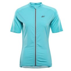 Koszulka damska rowerowa rozpinana Alpine Pro Sagena 2. Niebieskie bluzki sportowe damskie Alpine Pro, l, z elastanu, bez kołnierzyka, bez ramiączek. Za 359.00 zł.