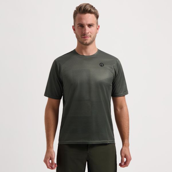 Koszulka rowerowa MTB męska Rogelli ADVNTR Core. Szare t-shirty sportowe męskie Rogelli, m, z materiału, bez ramiączek, rowerowe. Za 190.60 zł.