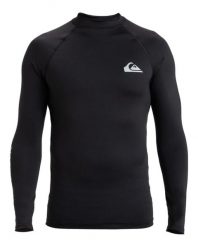Koszulka surfingowa z długim rękawem UPF 50 dla Mężczyzn EVERYDAY Czarny. Czarne koszulki męskie z długim rękawem Quiksilver, l, z elastanu. Za 149.99 zł.