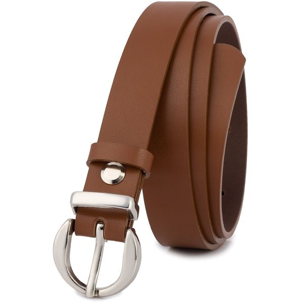 Pasek skórzany BELTIMORE r.95-110 cm O21 brązowy. Brązowe paski damskie bez wzorów. Za 44.91 zł.