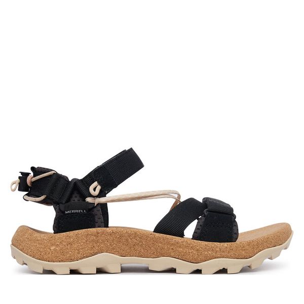 Sandały Merrell. Czarne sandały damskie MERRELL, bez wzorów, bez obcasa, na płaskiej podeszwie. Za 399.99 zł.