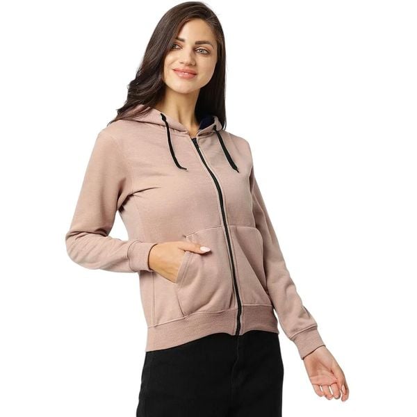 Bluza Rozpinana Damska. Brązowe bluzy z kapturem damskie MARTES ESSENTIALS, m, z bawełny. Za 113.99 zł.