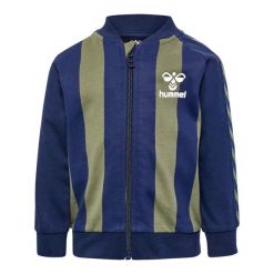 Bluza dresowa dla chłopca Hummel Erhan. Niebieskie bluzy bez kaptura męskie HUMMEL, z bawełny. Za 194.00 zł.