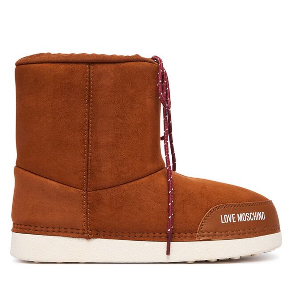 Śniegowce LOVE MOSCHINO. Brązowe śniegowce damskie Love Moschino. Za 709.99 zł.