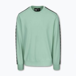 Bluza męska Pitbull Tape Nugget Crewneck Sweatshirt. Czerwone bluzy bez kaptura męskie PITBULL, bez wzorów, sportowe, bez kołnierzyka, bez ramiączek. Za 199.99 zł.