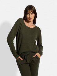 Just Cashmere Kaszmirowy sweter "Fiona" w kolorze khaki rozmiar: M. Brązowe swetry klasyczne damskie Just Cashmere, m, z kaszmiru, bez kołnierzyka. Za 347.99 zł.