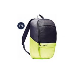 Plecak sportowy Classic 17 Litrów. Szare plecaki męskie KIPSTA, bez wzorów, z materiału. Za 24.99 zł.