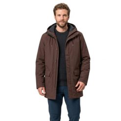 Kurtka turystyczna męska Vaude Coreway Parka. Brązowe parki męskie Vaude, na zimę, l, bez wzorów, z materiału. Za 822.00 zł.