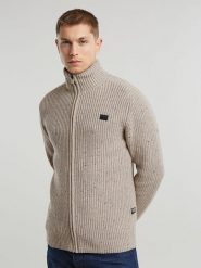 G-Star Kardigan w kolorze beżowym rozmiar: XXL. Brązowe kardigany męskie G-Star, xxl, bez wzorów, z poliamidu, retro, bez kołnierzyka. Za 264.77 zł.
