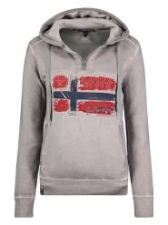 Geographical Norway Bluza w kolorze szarym rozmiar: L. Szare bluzy z kapturem damskie Geographical Norway, l. Za 132.36 zł.