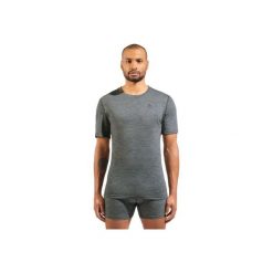 Koszulka męska ODLO Merino 160 BL Top - 100% wełna merino, krótki rękaw. Szare bielizna termoaktywna męska Odlo, m, bez wzorów, z wełny. Za 283.55 zł.