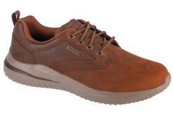 Buty sportowe Sneakersy męskie, Delson 3.0 - Glavine. Brązowe buty sportowe na co dzień męskie Skechers, z materiału, bez zapięcia, trekkingowe. Za 349.99 zł.