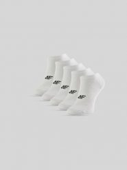 4F Skarpetki krótkie (5-pack) damskie - białe 39-42. Białe skarpetki damskie 4f, bez wzorów, z bawełny. Za 59.99 zł.