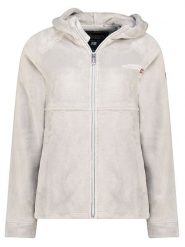 Geographical Norway Kurtka polarowa "Ulotta" w kolorze jasnoszarym rozmiar: XL. Zielone kurtki damskie Geographical Norway, xl, bez wzorów, z polaru, bez kaptura. Za 143.22 zł.