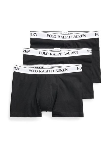 Polo Ralph Lauren Komplet bokserek 714830299008 Czarny. Czarne bokserki męskie Polo Ralph Lauren, bez wzorów, z bawełny. Za 199.99 zł.