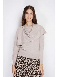 William de Faye Sweter w kolorze beżowym rozmiar: 42. Brązowe swetry klasyczne damskie William De Faye, z kaszmiru, bez kołnierzyka. Za 139.20 zł.