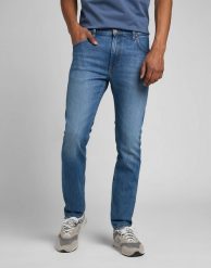 LEE RIDER MĘSKIE SPODNIE JEANSOWE AZURE L701MWFW 112321979. Niebieskie spodnie materiałowe męskie Lee, bez wzorów, z jeansu. Za 229.99 zł.