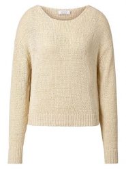 Rich & Royal Sweter w kolorze beżowym rozmiar: L. Brązowe swetry klasyczne damskie Rich & Royal, l, bez kołnierzyka. Za 239.95 zł.