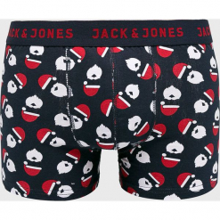 Jack & Jones - Bokserki (3-pack). Niebieskie bokserki męskie Jack & Jones, bez wzorów, z bawełny. W wyprzedaży za 99.90 zł.