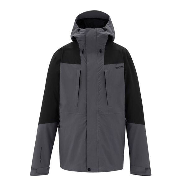 Męska Kurtka Wodoodporna Freesdale. Czarne kurtki męskie Regatta, m, bez wzorów, z materiału, z kapturem. Za 389.99 zł.