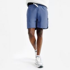 Second Life - Spodenki płócienne męskie Elementals - Stan Doskonały. Niebieskie szorty męskie Decathlon, bez wzorów, z poliamidu, sportowe. Za 50.99 zł.