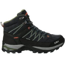 Buty trekkingowe męskie CMP Rigel Mid WP. Brązowe buty trekkingowe męskie CMP, z materiału, bez zapięcia, trekkingowe. Za 399.99 zł.