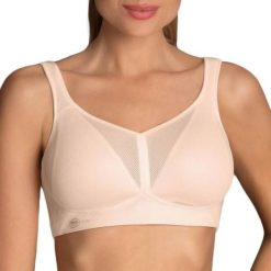 Stanik do biegania Air Control mit Delta Pad z wysoki poziomem podtrzymywania. Czerwone biustonosze ANITA ACTIVE, bez wzorów, z elastanu. Za 381.00 zł.