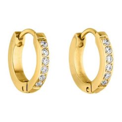 Purelei Purelei Kolczyki Kółka Kaimana Kolczyki koła 1 ct Damski. Białe kolczyki damskie Purelei, z cyrkonią, pozłacane. Za 135.89 zł.