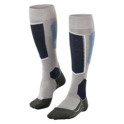 Skarpetki Falke Sk6 Pro. Niebieskie skarpetki damskie Falke, bez wzorów, z bawełny. Za 221.50 zł.