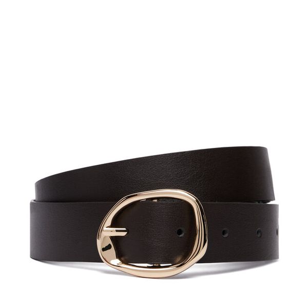 Pasek Tommy Hilfiger. Brązowe paski damskie Tommy Hilfiger, bez wzorów. Za 269.99 zł.