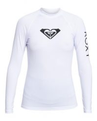 Koszulka do pływania damska ROXY Whole Hearted. Białe bikini damskie Roxy, bez wzorów. Za 89.99 zł.