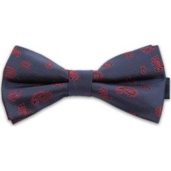 Granatowa Mucha, Wzór Paisley, Męska. Niebieskie krawaty i muchy męskie Vernon, bez wzorów, eleganckie. Za 29.00 zł.