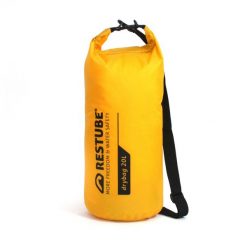 Wodoodporna torba RESTUBE Drybag 20 l z paskiem na ramię, żółta. Żółte torby męskie na ramię RESTUBE, bez wzorów, na ramię. Za 90.00 zł.