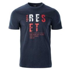 T-shirt Męski Z Bawełny Rimo. Niebieskie t-shirty męskie Hi-tec, l, bez wzorów, z bawełny, bez kołnierzyka. Za 86.99 zł.