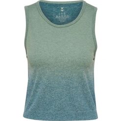 Króki top bez szwów damski Hummel Gradient. Zielone topy sportowe damskie HUMMEL, l, bez wzorów, bez ramiączek. Za 170.50 zł.