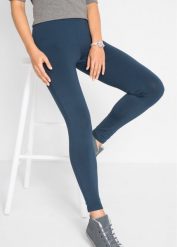 Legginsy termiczne z wygodnym paskiem. Zielone legginsy damskie bonprix, bez wzorów. Za 67.99 zł.