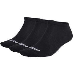 Skarpety adidas Thin Linear Low-Cut Socks 3P. Czarne skarpetki damskie Adidas, bez wzorów. Za 30.99 zł.