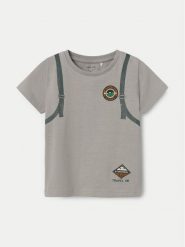 NAME IT T-Shirt 13232049 Szary Regular Fit. Szare t-shirty chłopięce Name it, bez wzorów, z bawełny, bez ramiączek. Za 39.99 zł.