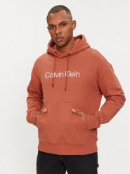 Calvin Klein Bluza Hero K10K111345 Pomarańczowy Relaxed Fit. Brązowe bluzy bez kaptura męskie CALVIN KLEIN, m, z bawełny. Za 299.99 zł.