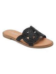 Sixth Sens Klapki w kolorze czarnym rozmiar: 36. Czarne klapki damskie Sixth Sens, bez wzorów, bez obcasa. Za 100.99 zł.