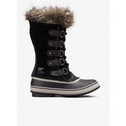 Buty zimowe damskie Sorel Joan of Arctic. Czarne obuwie trekkingowe damskie Sorel, na zimę. W wyprzedaży za 709.00 zł.