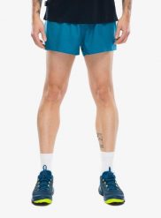 Spodenki do biegania La Sportiva Pure 3in Short. Niebieskie szorty męskie La Sportiva, bez wzorów, z tkaniny, biznesowe. Za 274.99 zł.