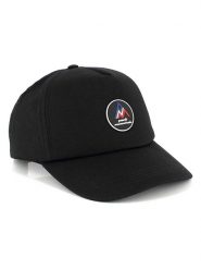 Peak Mountain Czapka w kolorze czarnym rozmiar: onesize. Czarne czapki męskie Peak Mountain, z aplikacjami, z materiału, sportowe. Za 65.85 zł.