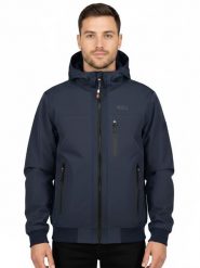 Geographical Norway Kurtka przejściowa "Bagamon" w kolorze granatowym rozmiar: XL. Niebieskie kurtki męskie Geographical Norway, xl, bez wzorów, bez kaptura. Za 192.33 zł.
