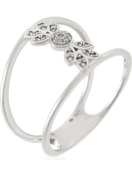 Paris Vendôme Złoty pierścionek "Totem" z diamentami rozmiar: 52. Szare pierścionki damskie Paris Vendôme, z diamentem, złote. Za 1,093.00 zł.