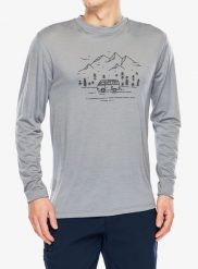 Bluza termoaktywna Sensor Merino Active Van Life Tee LS. Szare bluzy bez kaptura męskie Sensor, m, z materiału. Za 296.99 zł.