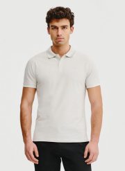 PAKO LORENTE – T-shirt polo w kolorze szarym. Szare koszulki polo męskie Pako Lorente, m, bez wzorów, z bawełny, bez ramiączek. Za 69.99 zł.